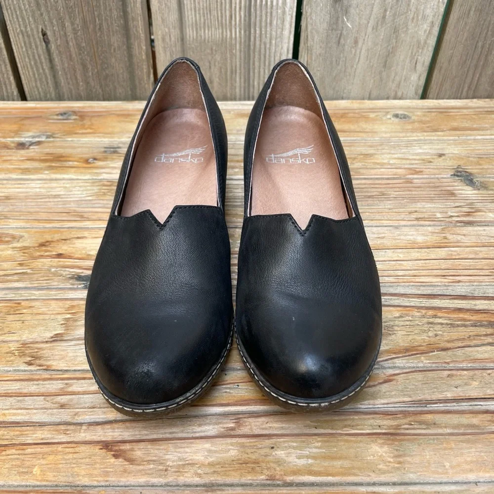 Dansko Liliana Black Wedge Loafer Size EUR 35 US 5 - Picture 10 of 16